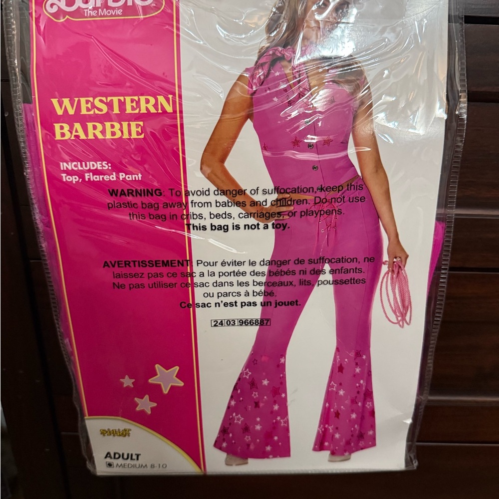 Barbie Pink Western Outfit with Flared Pants - Picture 2 of 5
